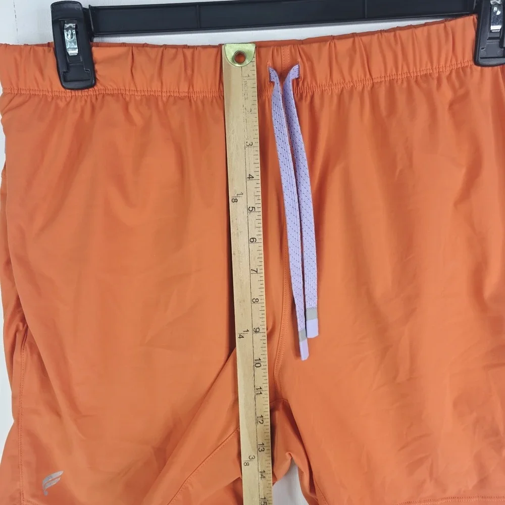 Fabletics The One Shorts Men's XL Orange Athletic Linerless Gym Shorts 7